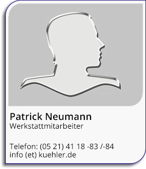 Patrick Neumann, Werkstattmitarbeiter